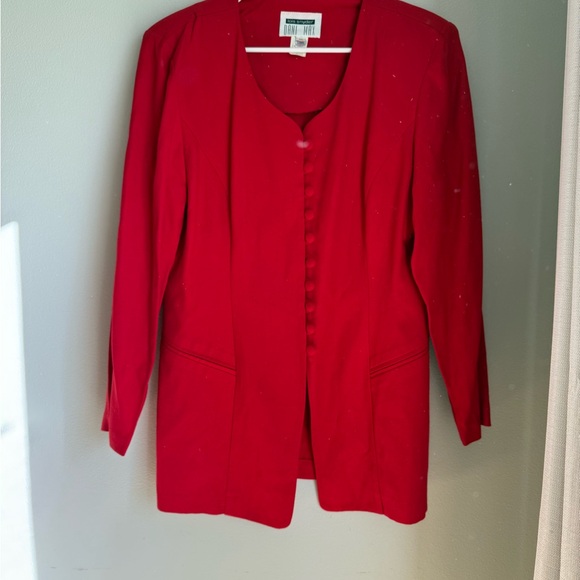 Dani Max Jackets & Blazers - Vintage Red Women's Suit